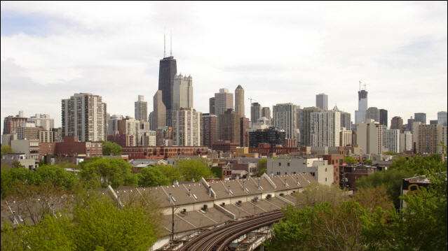 View From a Condo in Chicago's Old Town