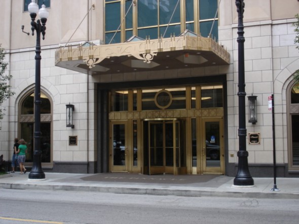 Entrance of 21 East Huron - The Pinnacle