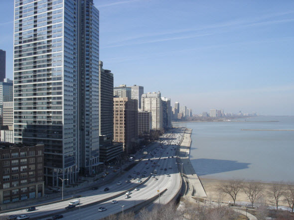 View from a 1 Bedroom Condo at 505 N Lake Shore Drive View from a 1 Bedroom Condo at 505 N Lake Shore Drive