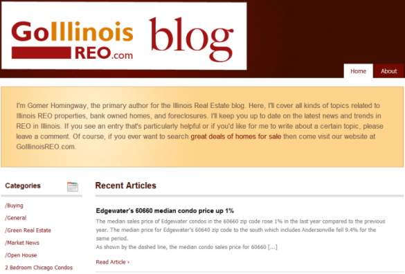 Gomer Homingway did not write Edgewater’s 60660 median condo price up 1%. I wrote it.